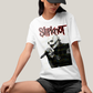 Camiseta Algodão Unissex T shirt Slipknot Black and White