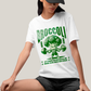 Camiseta Algodão Unissex T shirt - Broccoli Maromba lets crunch Brócolis academia