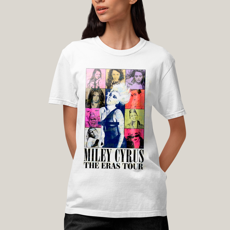 Camiseta Algodão Unissex T shirt Miley Cyrus The Eras Tour