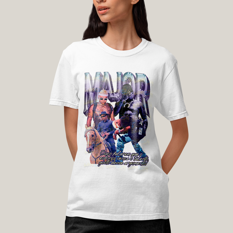 Camiseta Algodão Unissex T shirt Major RD Trap Rap