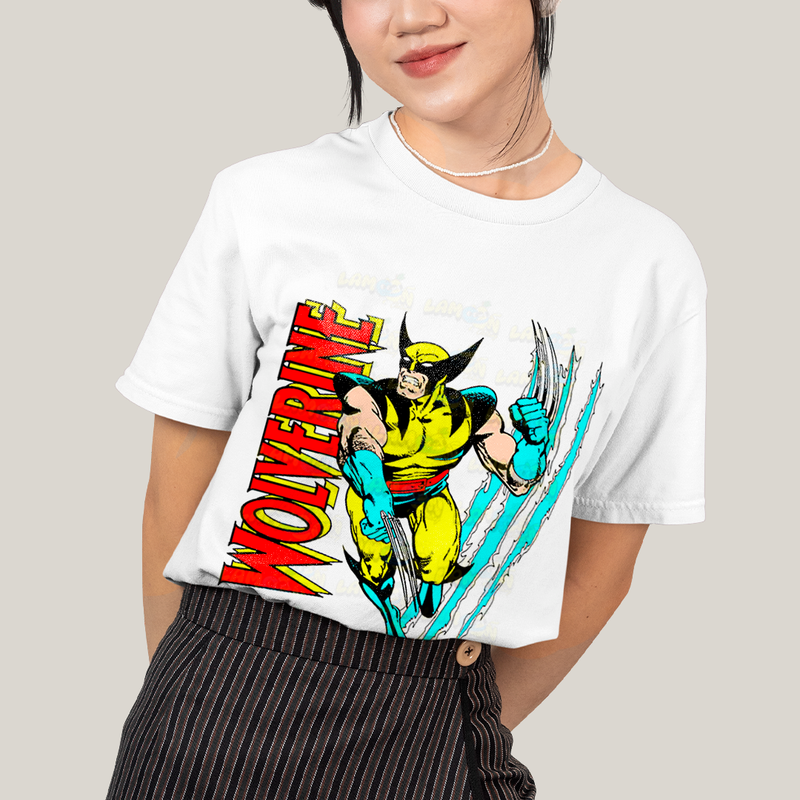 Camiseta Algodão Unissex T shirt - Wolverine Quadrinhos x men
