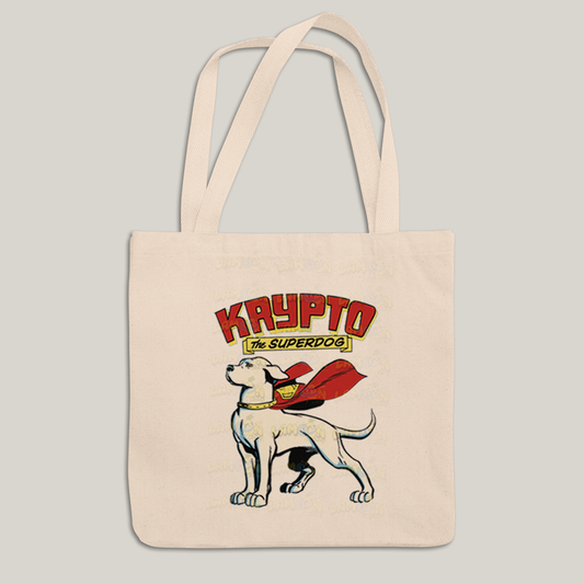Sacola Ecobag Bolsa 38X40 Algodão- Superman Krypto The Superdog