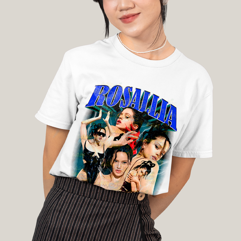 Camiseta Algodão Unissex T shirt - Rosallia Rosalia Cantora