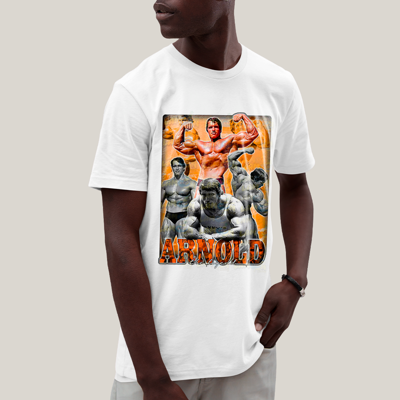 Camiseta Algodão Unissex T shirt - Arnold Schwarzenegger The Legend A Lenda