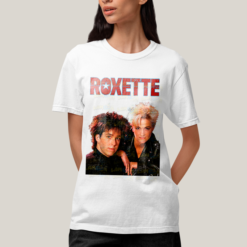 Camiseta Algodão Unissex T shirt Roxette Banda