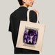 Sacola Ecobag Bolsa 38X40 Algodão- Wandinha Roxo Wednesday Eu Não Sou Estranho, Todo Mundo é