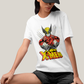 Camiseta Algodão Unissex T shirt - X Men Wolverine Traje Marrom