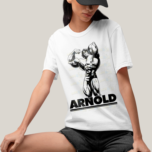 Camiseta Algodão Unissex T shirt - Arnold Schwarzenegger academia musculo
