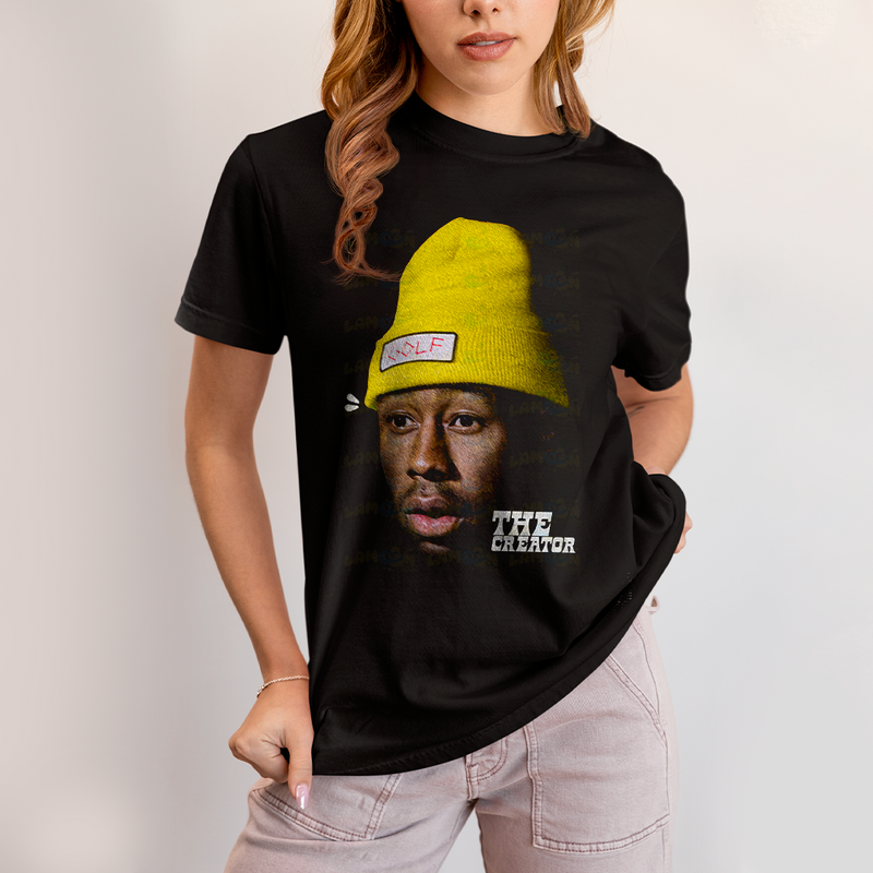 Camiseta Algodão Unissex T shirt The Creator Rosto Golf