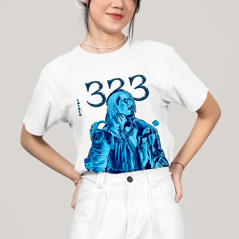 Camiseta Algodão Unissex T shirt - Matue 333 5 cantor trap azul hip hop