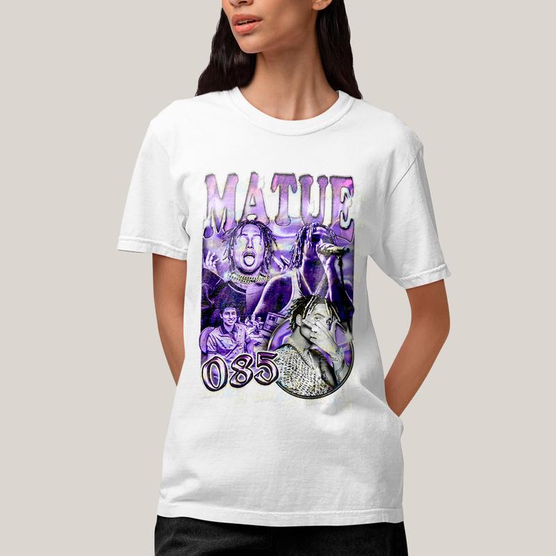 Camiseta Algodão Unissex T shirt - Matue 085 roxo