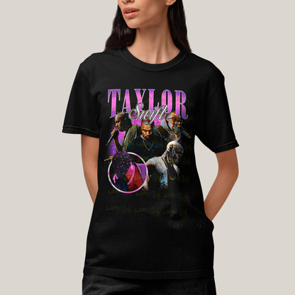 Camiseta Algodão Unissex T shirt Graphic Tee Kany West Taylor Swift