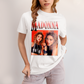 Camiseta Algodão Unissex T shirt Vintage Madonna Vermelho cantora pop