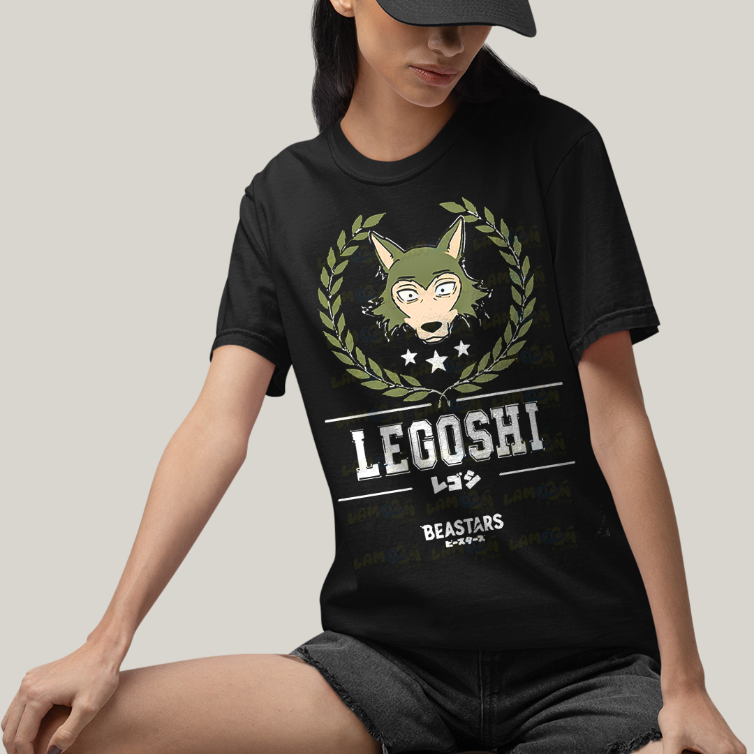 Camiseta Algodão Unissex T shirt Beastars School Legoshi Louis