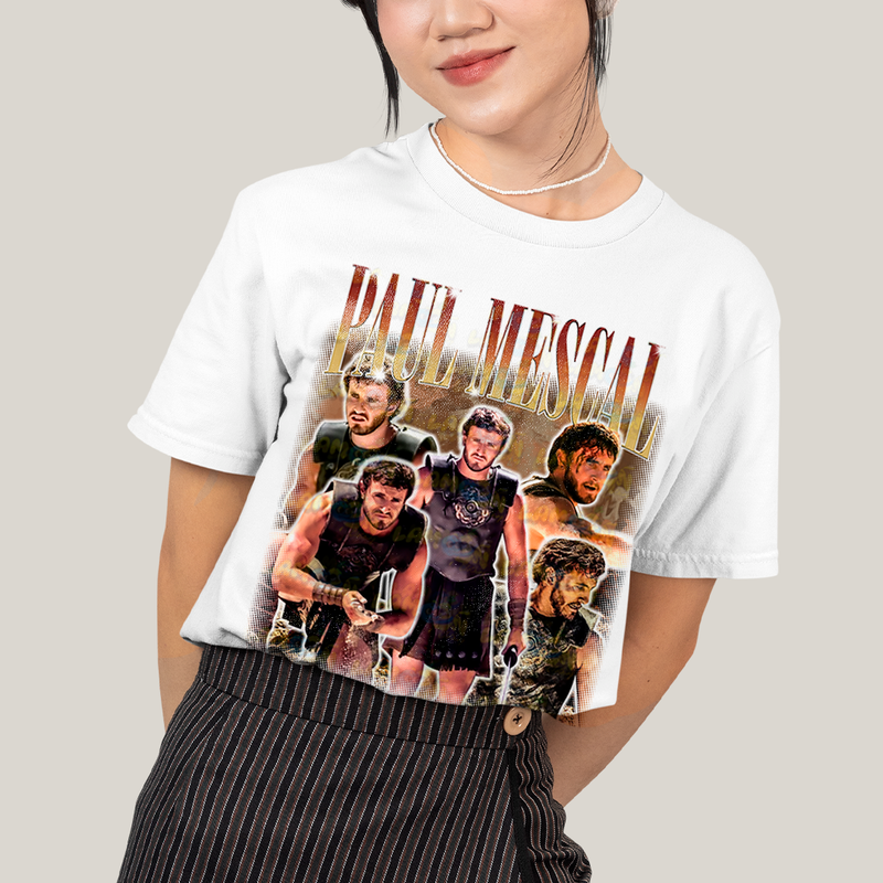 Camiseta Algodão Unissex T shirt Graphic Tee Paul Mescal
