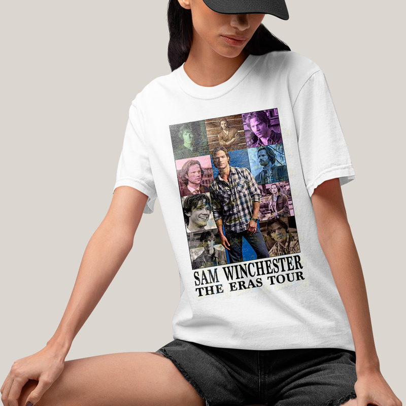 Camiseta Algodão Unissex T shirt - Sam Winchester The Eras Tour