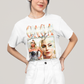 Camiseta Algodão Unissex Tshirt Vintage Lady Gaga Dourado