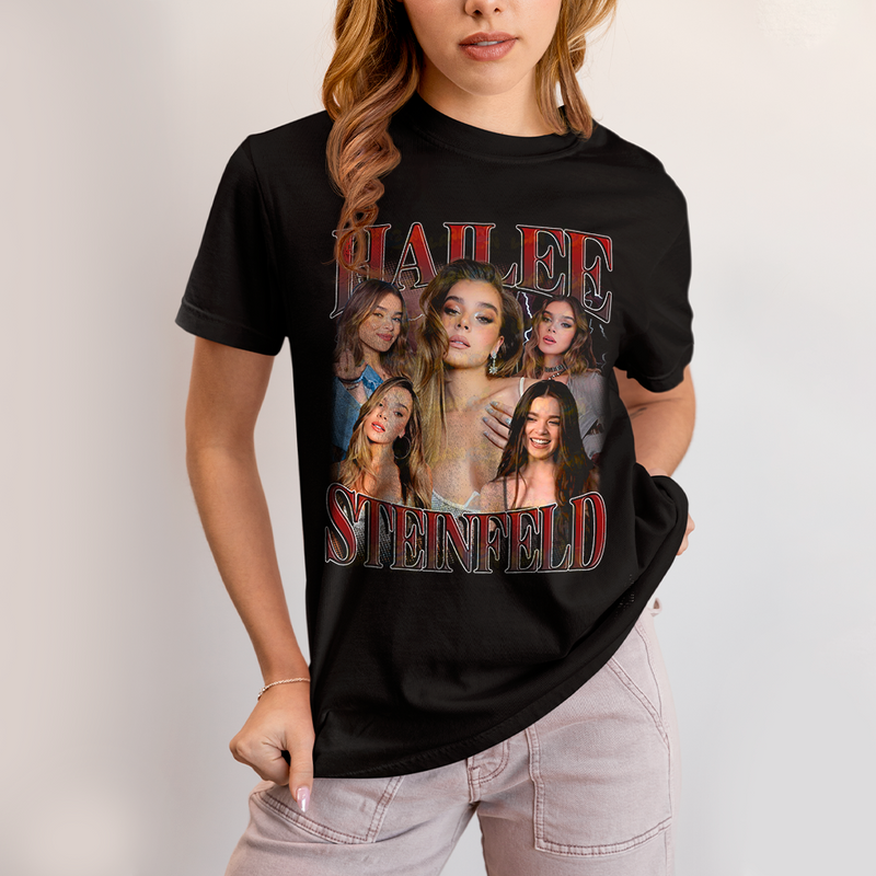 Camiseta Algodão Unissex T shirt Hailee Steinfield Atriz