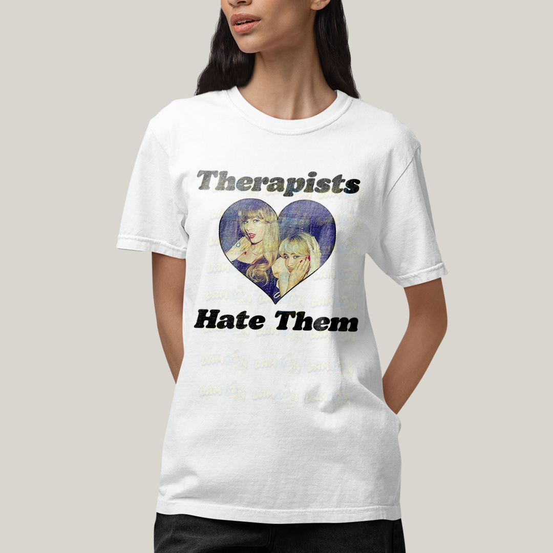 Camiseta Algodão Unissex T shirt Olivia Rodrigo Therapists Hate Them
