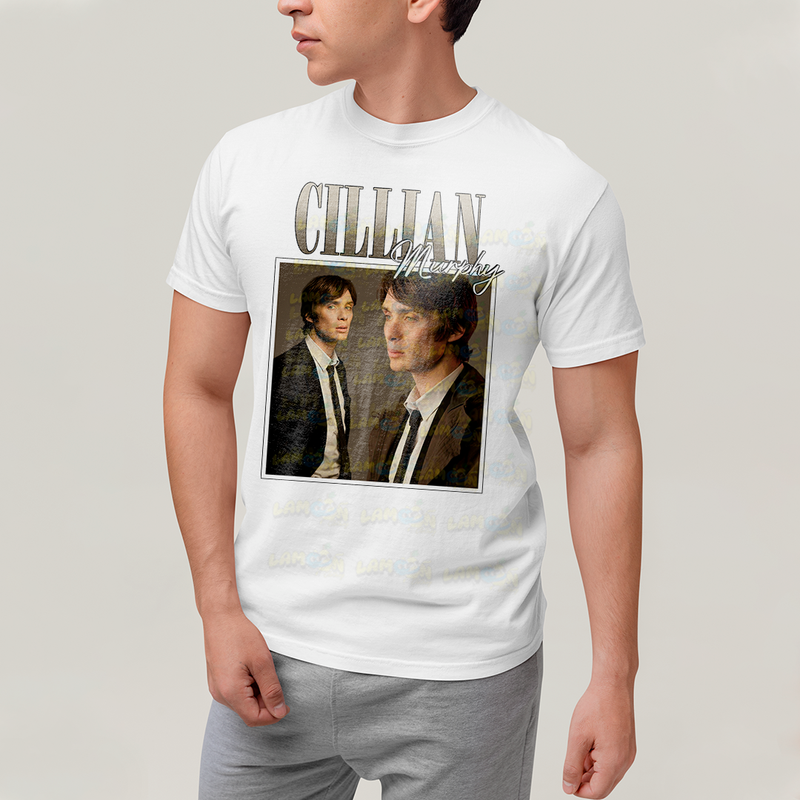 Camiseta Algodão Unissex T shirt Cillian Murphy Vintage