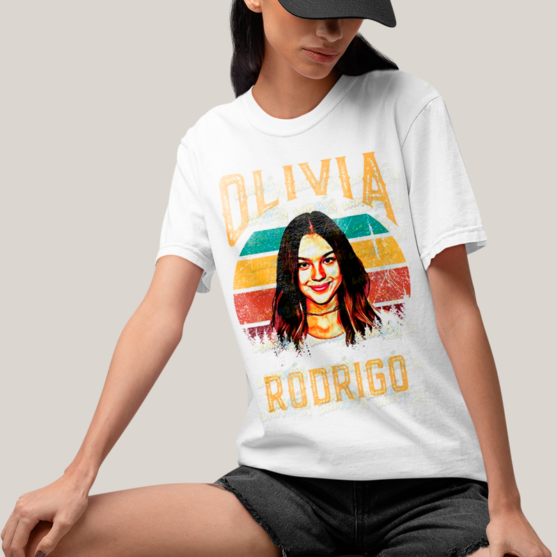 Camiseta Algodão Unissex T shirt Olivia Rodrigo Vintage