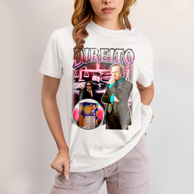 Camiseta Algodão Unissex T shirt- Direito