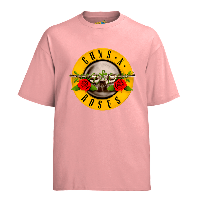 Camiseta Algodão Roses Banda Logo Vintage