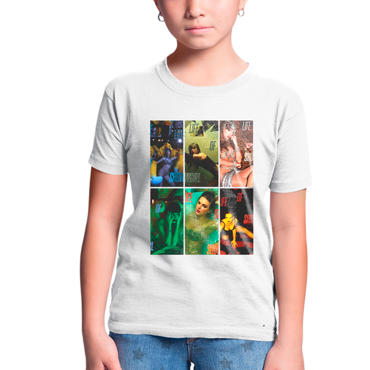 Camiseta Infantil Algodão Taylor Swift Life of Showgirl-