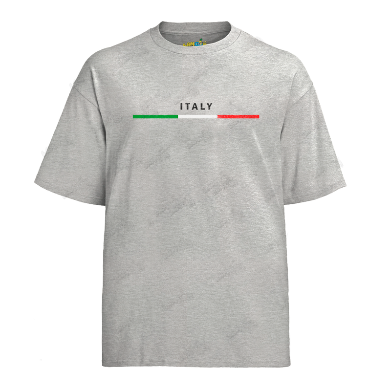 Camiseta Algodão Italy Bandeira PQ