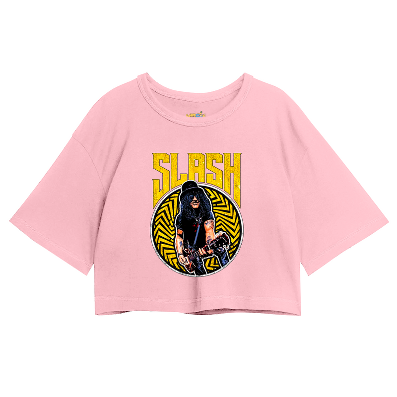 Cropped Oversized Roses Banda Slash Vintage