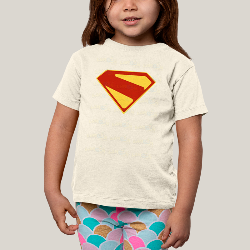 Camiseta Infantil Algodão Unissex Superman Legacy Logo 3