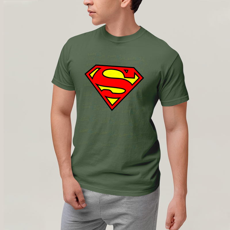 Camiseta Algodão Unissex T shirt Superman Logo Clássica 2