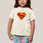 Camiseta Infantil Algodão Unissex T shirt Superman Logo Clássica
