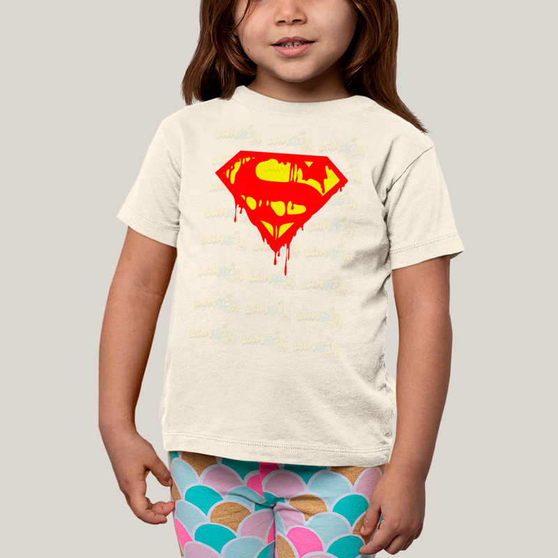 Camiseta Infantil Algodão Unissex T shirt Superman Logo Clássica 3