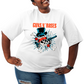 Camiseta Plus Size Roses Banda Caveira Gun