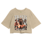 Cropped Oversized Algodão T shirt Travis Scott Prateado