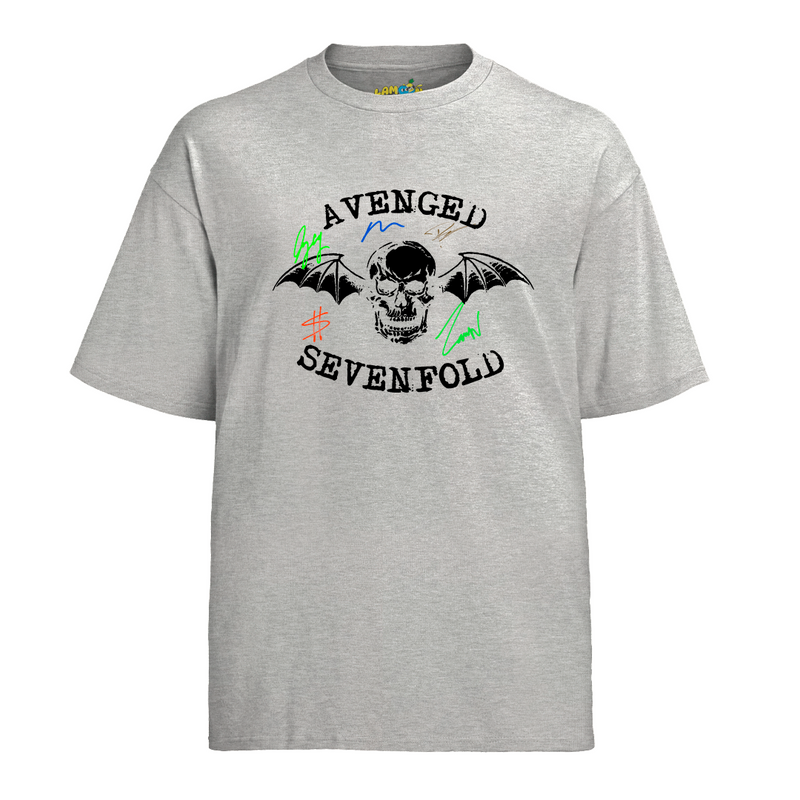 Camiseta Algodão Avenged Seven Fold Assinaturas
