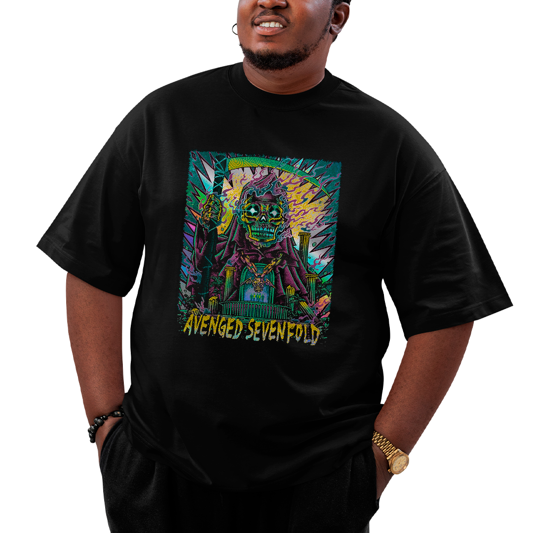 Camiseta Plus Size Avenged Seven Fold Portal