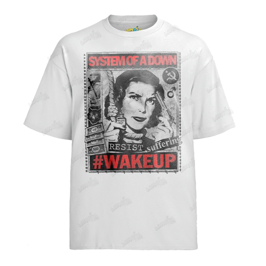 Camiseta Algodão System of Down Wakeup Suffering