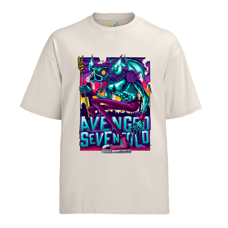 Camiseta Algodão Avenged Seven Fold Morcego