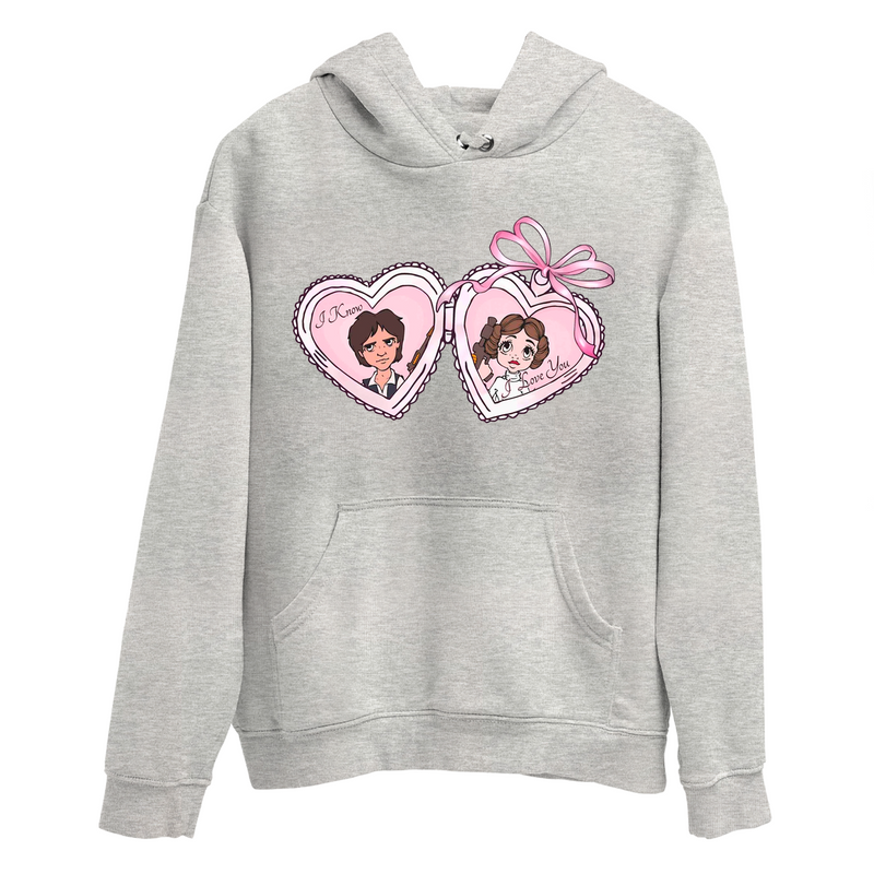 Moletom Canguru Casal Star Princesa Leia e Han Solo