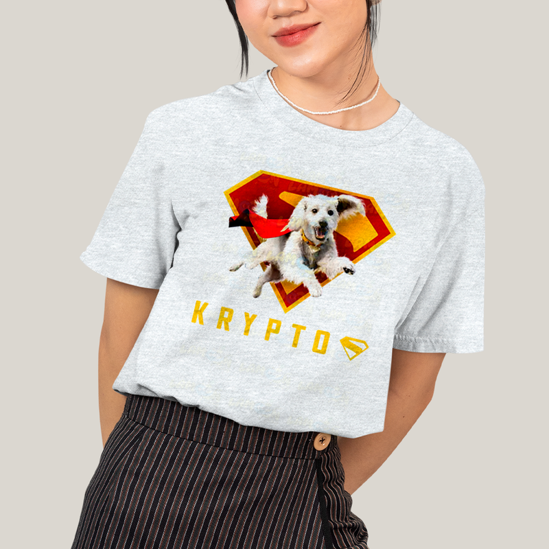 Camiseta Algodão Unissex T shirt Superman & Krypto o Supercão