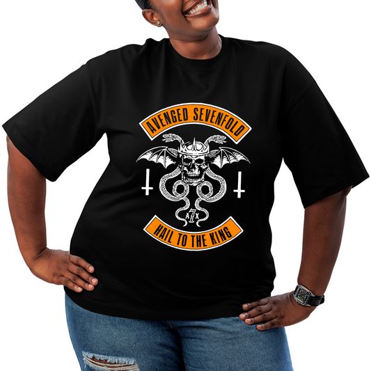 Camiseta Plus Size Avenged Seven Fold Hail To The King