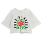 Cropped Oversized Roses Banda Flor