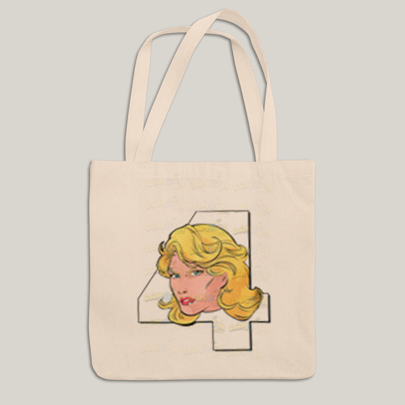 Sacola Ecobag Bolsa 38X40 Algodão- Quarteto Fantástico Logo Mulher Invisivel