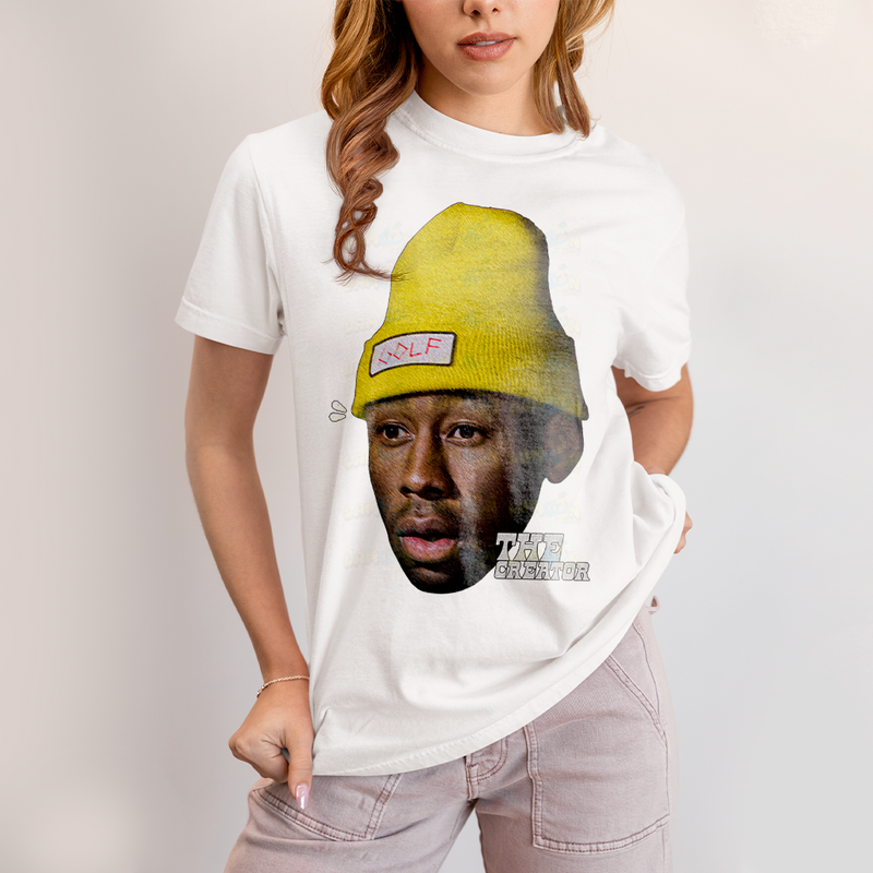 Camiseta Algodão Unissex T shirt The Creator Rosto Golf
