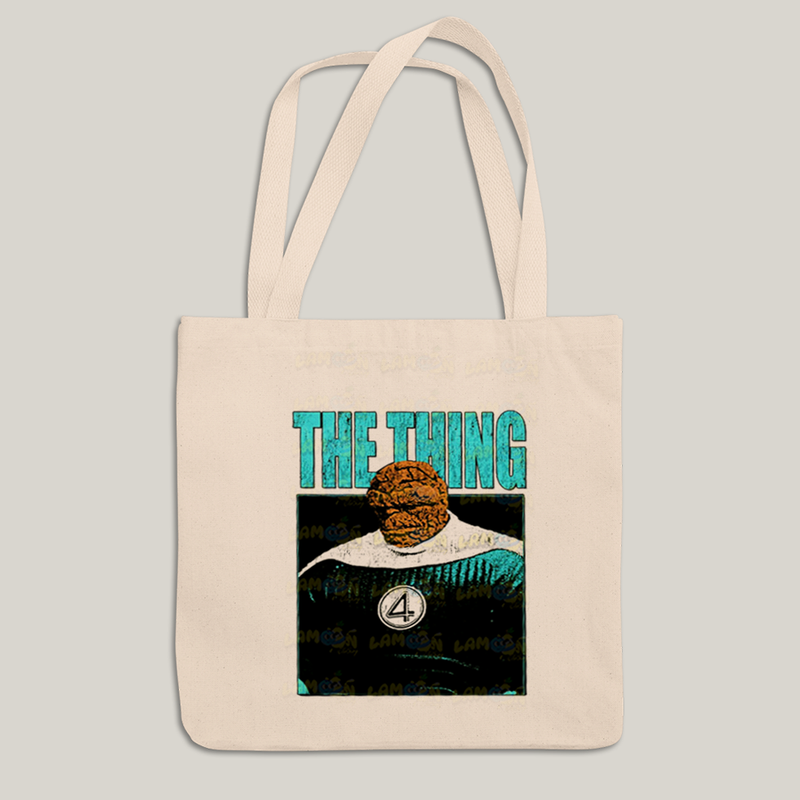 Sacola Ecobag Bolsa 38X40 Algodão- Quarteto Fantástico Primeiros Passos The Thing O Coisa