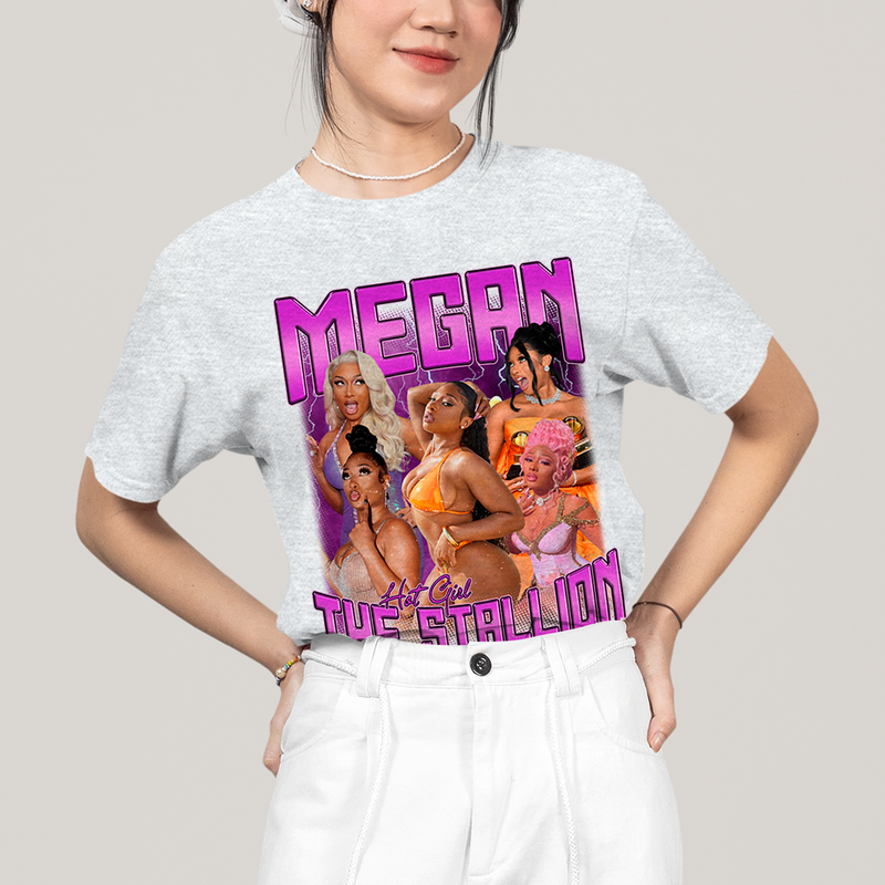 Camiseta Algodão Unissex T shirt - Hot Girl Megan Thee Stallion cantora pop