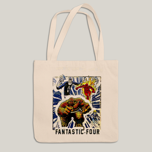 Sacola Ecobag Bolsa 38X40 Algodão- Quarteto Fantástico Era de Prata 1