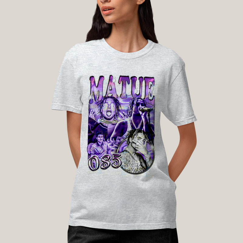 Camiseta Algodão Unissex T shirt - Matue 085 roxo